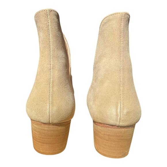 Free People Charm Double V Suede Bootie Women size 40 US 9.5 - Picture 3 of 5